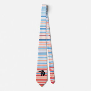 Berlin Clima Stripes Astronaut Cosmonaut 1918-2018 Krawatte