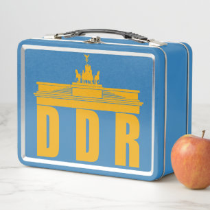 BERLIN DDR-Metallabsatzbox Metall Brotdose