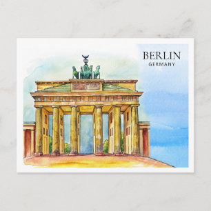Berlin Deutschland Aquarell Postkarte Reiseanden