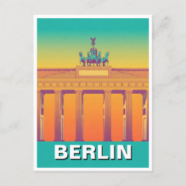 Berlin Deutschland Brandenburg abstraktes Tor Postkarte