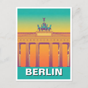 Berlin Deutschland Brandenburg abstraktes Tor Postkarte