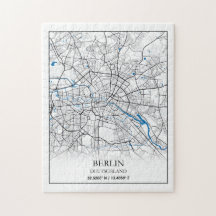 Berlin Deutschland City Map Koordinaten