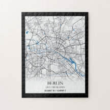 Berlin Deutschland City Map Koordinaten