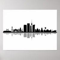 BERLIN Deutschland Hauptstadt City Skyline Silhoue