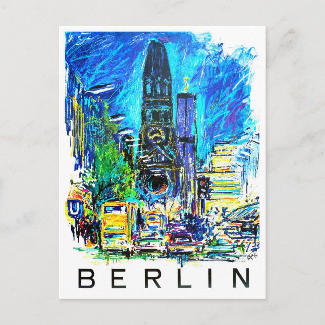 Berlin Deutschland Jahrgang Reise Postkarte (Vorderseite)