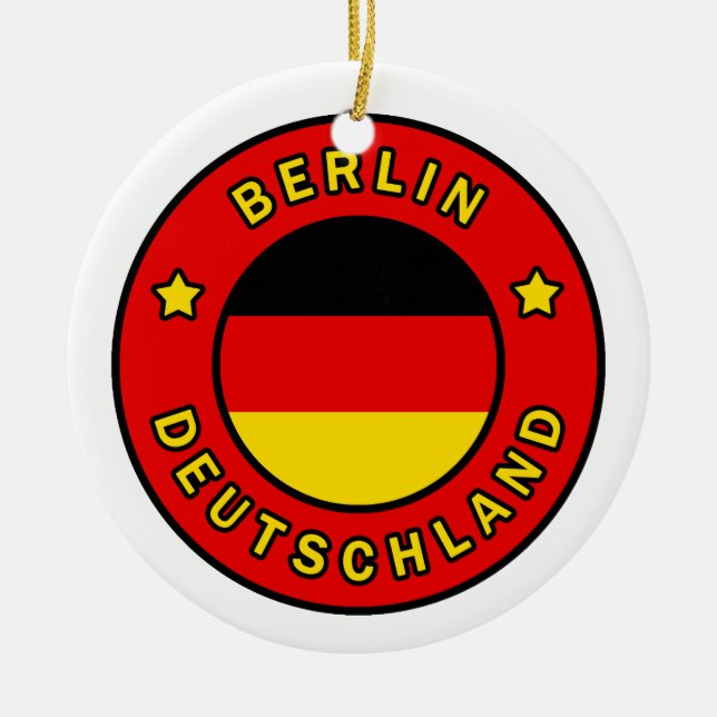 Berlin Deutschland Keramik Ornament (Vorne)