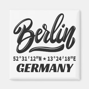 Berlin Deutschland Koordinaten Magnet