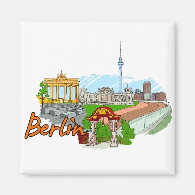 Berlin - Deutschland Magnet (Vorne)