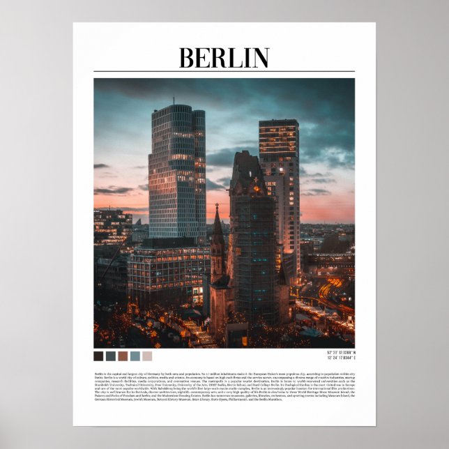 Berlin - Deutschland Poster (Vorne)