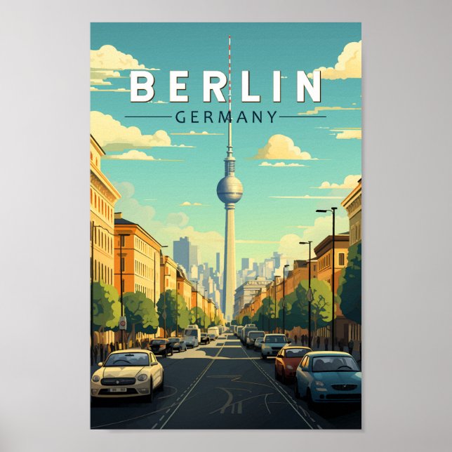 Berlin Deutschland Reisen Vintag Poster (Vorne)