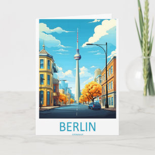 Berlin Deutschland Reiseplakat 1 Karte