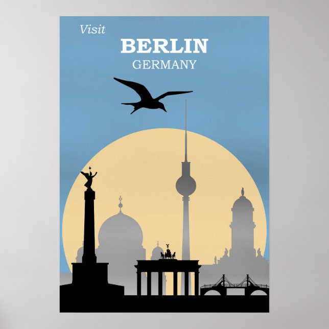 Berlin, Deutschland Reiseplakat Poster (Vorne)