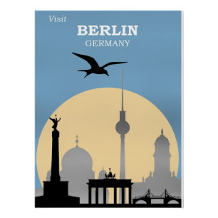 Berlin, Deutschland Reiseplakat Poster