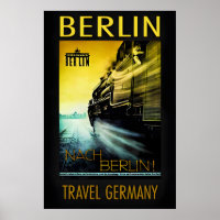 Berlin-Deutschland-Reiseplakat