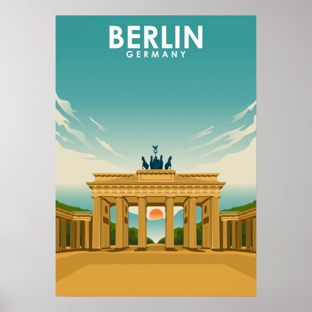 Berlin Deutschland Reisevorführung Poster (Vorne)