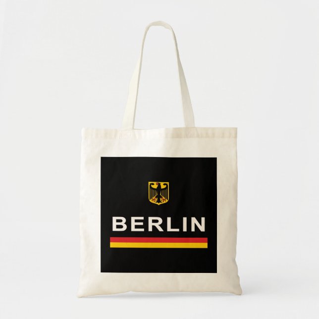Berlin, Deutschland Retro Sports Design Tragetasche (Vorne)