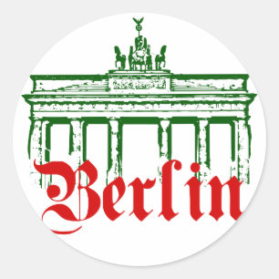 Berlin Deutschland Runder Aufkleber