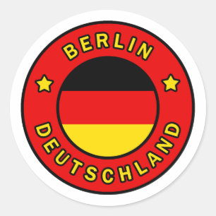 Berlin Deutschland Runder Aufkleber