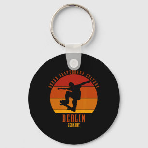 Berlin Deutschland Skateboarder Urne Skateboarding Schlüsselanhänger