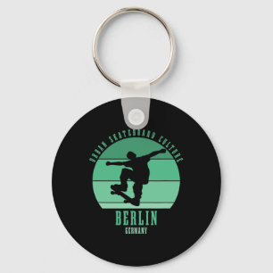 Berlin Deutschland Skateboarder Urne Skateboarding Schlüsselanhänger