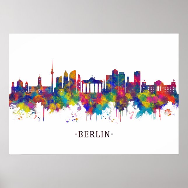 Berlin Deutschland Skyline Poster (Vorne)