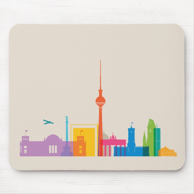 Berlin, Deutschland-Stadtbild Mousepad (Vorne)