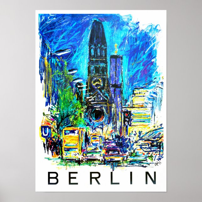 Berlin Deutschland Vintage Reise Poster (Vorne)