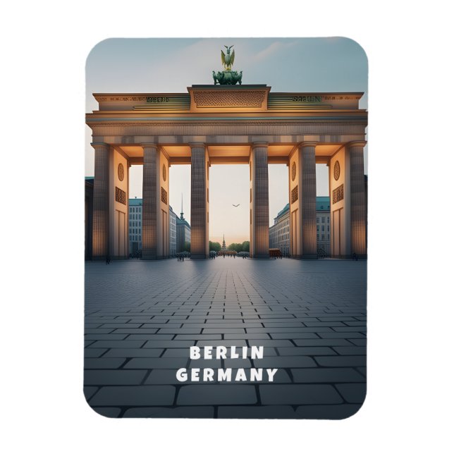 Berlin Deutschland - Vintager Magnet (Vertikal)