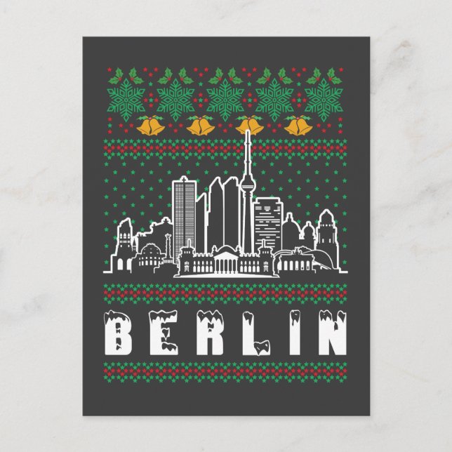 Berlin Deutschland Weihnachten Postkarte (Vorderseite)