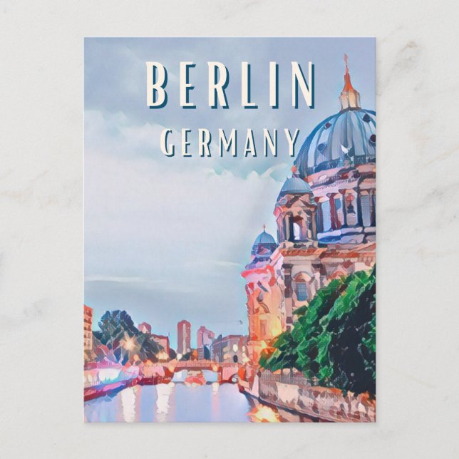Berlin - Die belebte Hauptstadt Deutschlands Postkarte (Vorderseite)