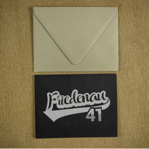 Berlin Friedenau 41 Classic City Number Postkarte