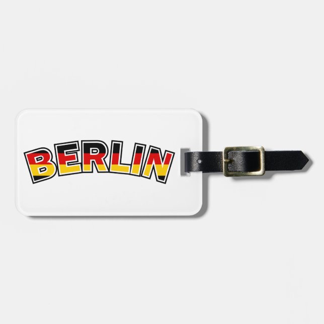 Berlin Gepäckanhänger (Vorderseite horizontal)