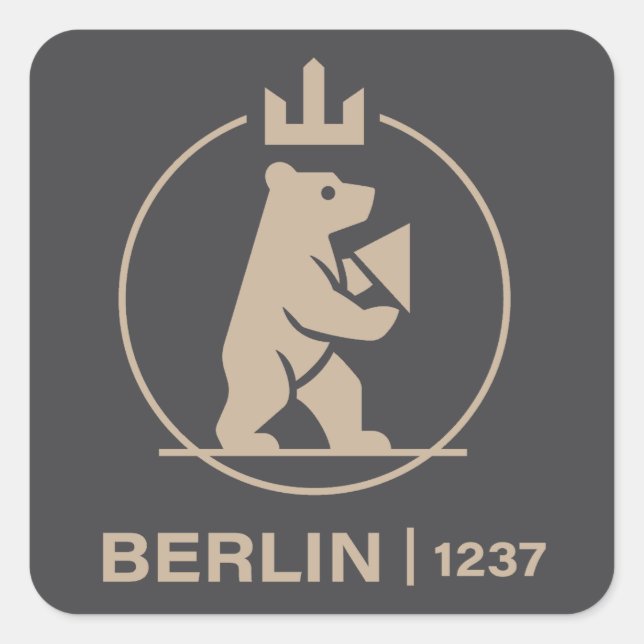 Berlin Germany Europe Quadratischer Aufkleber (Vorderseite)