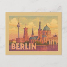 Berlin Germany Iconic Scene Postkarte