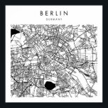Berlin Germany Minimal Modern Street Map Poster<br><div class="desc">Berlin Germany Minimal Modern Street Map</div>