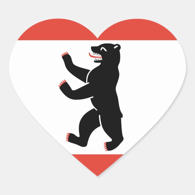 Berlin Herz-Aufkleber (Vorderseite)