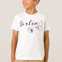 Berlin Herz-T - Shirt, Deutschland, Berliner Flagg