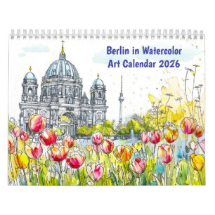 Berlin in Aquarell – Kunstkalender 2026 Kalender