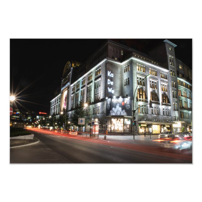 Berlin Kadewe Kaufhaus des Westens Fotodruck (Vorne)