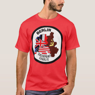 Berlin Kontrollpunkt Charlie Runde Helle X T-Shirt