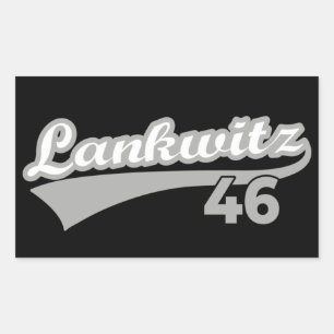 Berlin Lankwitz 46 Classic City Number Rechteckiger Aufkleber