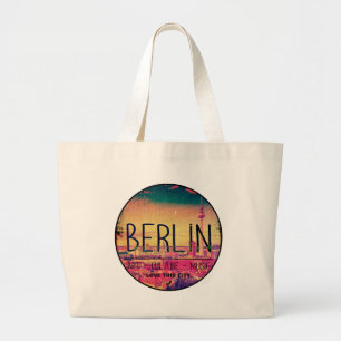 Berlin, Liebe Diese Stadtreihe, Kreis Jumbo Stoffbeutel