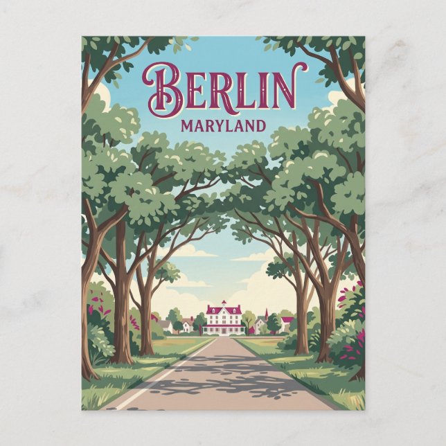 Berlin Maryland Postkarte (Vorderseite)