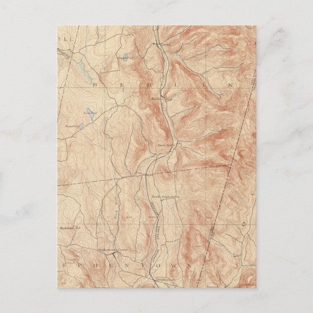 Berlin, Massachusetts Postkarte (Vorderseite)