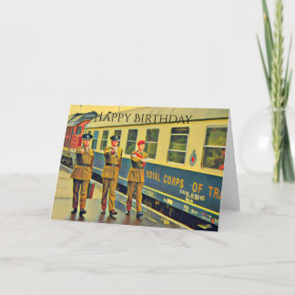 Berlin Military Train Birthday Card Karte