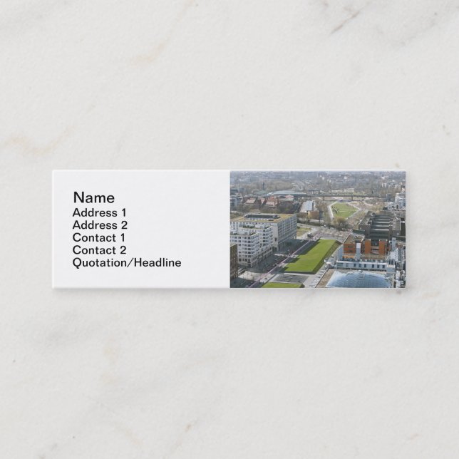 Berlin Mini Visitenkarte (Vorderseite)