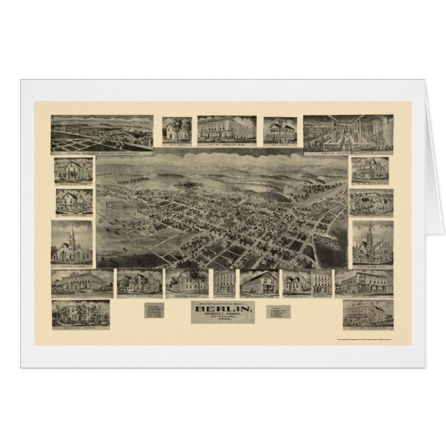 Berlin, panoramische Karte PAs - 1905 (Vorderseite (Horizontal))