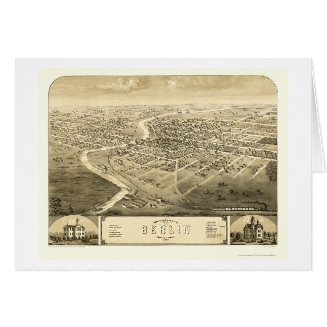 Berlin, panoramische Karte WI - 1867 (Vorderseite (Horizontal))