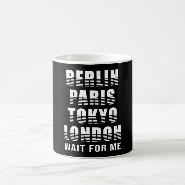 Berlin Paris Tokio London City Cities Funny Gift Kaffeetasse (Mittel)