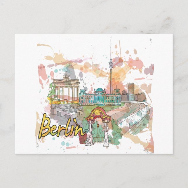 Berlin Postkarte (Vorderseite)